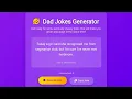 Dad Jokes Generator using HTML CSS JavaScript Fun Web Project
