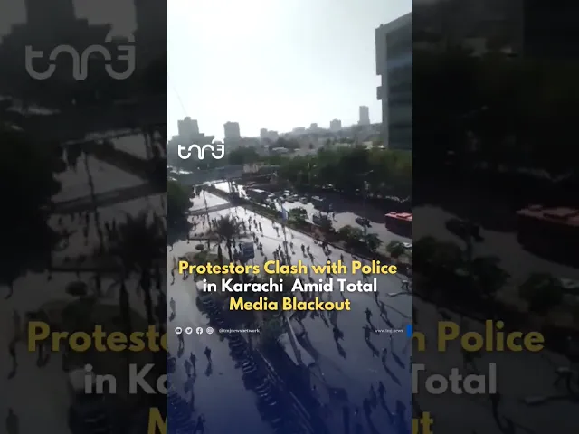 ⁣Protests Erupt Throughout #Pakistan after Arrest of Imran Khan and Total Media #Blackout #Karachi