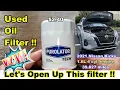 Purolator Tech TL14610 Oil Filter Cut Open Used Purolator Oil Filter Cut Open
