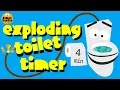 EXPLODING Toilet Timer Bomb 4 Minute Fun Countdown for Kids