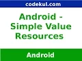 Android Tutorial 2019 - Android Value Resources