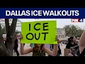 Dallas ISD students walk out to protest ICE