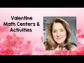 These Valentine Math Centers are perfect for your Preschool classroom