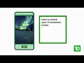 How to check your transaction limits on the TD app