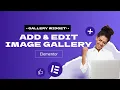 Elementor gallery widget add and edit image gallery with Elementor