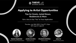 Applying to Artist Opportunities Tips for Grants Juried Shows Residencies More