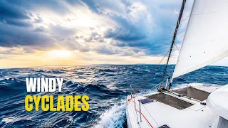 What 25 Knots Looks Like on a Lagoon 42 | Sailing Greece