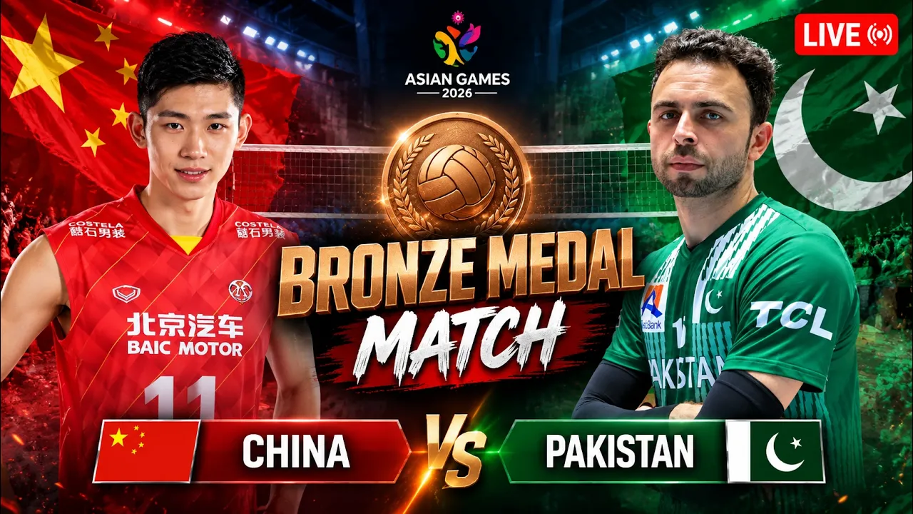 Pakistan vs China Bronze Medal Match | Asian Games 2026 Volleyball Updates | Sports Junoon
