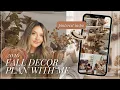 Fall Decor Planning 2026 Pinterest Inspiration Decor Ideas What I m Shopping For