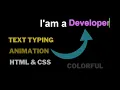 Text Typing Animation HTML CSS How to Add a Typing Effect to Your Website Using CSS