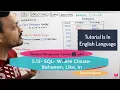 5 12 - Eng SQL where clause between operator sql like sql in Sql Between sql online course