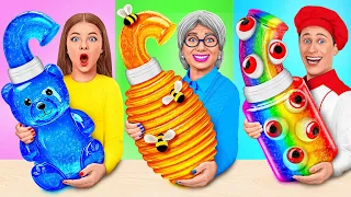 אני נגד סבתא אתגר לקישוט עוגות רגעים מצחיקים Multi DO Challenge 