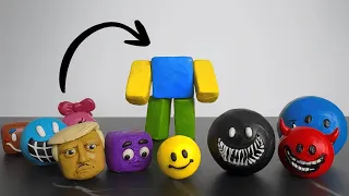 Funny Plasticine Art Show | Verity & Roblox Noob