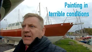 #118 – Putting our paint to the test!!!!  Painting the keelbox at last