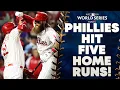 Phillies tie MLB record with FIVE home runs in a single World Series game