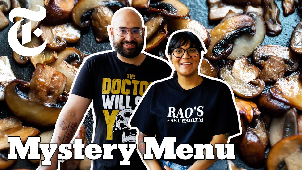 Vegan Challenge! 2 Chefs Make a Meal Out of Mushrooms   Mystery Menu   NYT Cooking