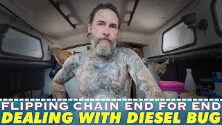Dealing with Diesel Bug in Indonesia and Switching the Anchor Chain End for End