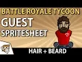 Modular Guest Spritesheets in Battle Royale Tycoon Hair and Beards Unity Tutorial