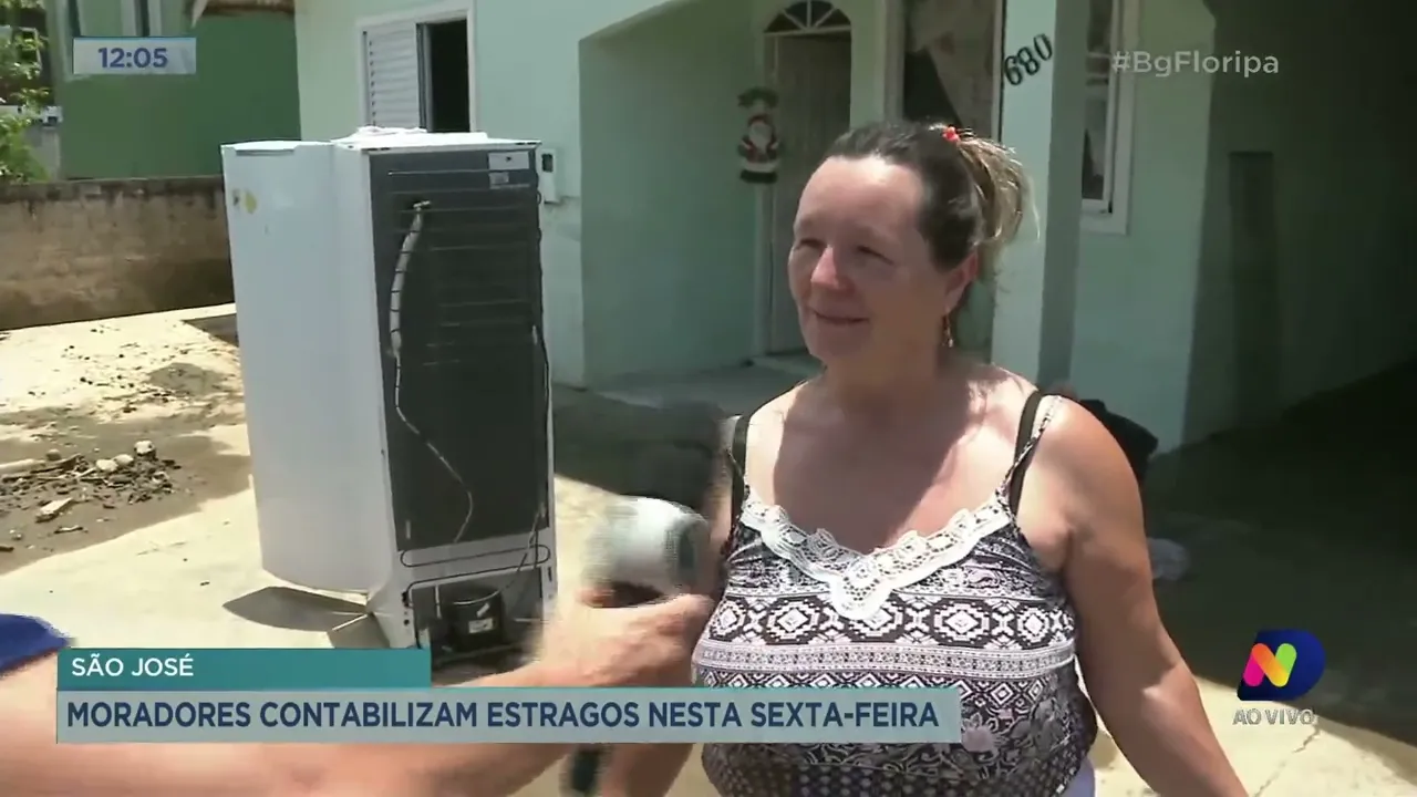 Acompanhe o rescaldo da chuva em São José, na Grande Florianópolis