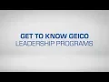GEICO Careers Leadership Programs