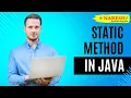 Static Method In Java Non Static Variables NareshIT