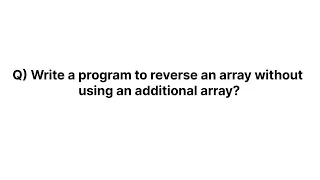 C Program To Reverse an Array Without Using An Additional Array Array Reversing In C