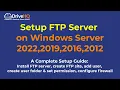 How to Setup Server On Windows 2022 2019 2016 2012 with free built-in IIS web server