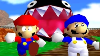 super mario 64 bloopers who let the chomp out