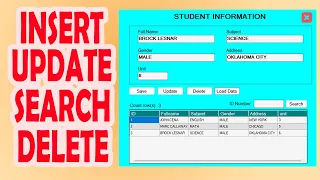Insert Update Delete Search CRUD in VB NET - MySql Xampp with free source code