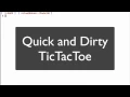 Quick and Dirty Tic Tac Toe using Angular