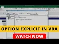 Option Explicit statement in VBA by just 5 Click Join us 96506 63831