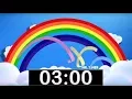 Rainbow Timer 3 Minutes Countdown Timer for Classroom with Music