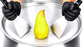 ASMR | Ice Cream Rolls - Pear Flavor