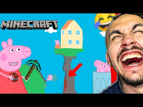 Peppa Pig Joga Minecraft na Vida Real