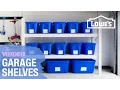 Easy DIY Garage Shelving