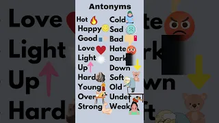 Antonyms Learn antonyms with pictures Learn English