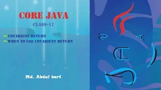 Core Java - Bangla Tutorial Covarient return