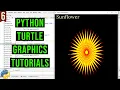 Sunflower with Python Turtle PYTHON TURTLE GRAPHICS TUTORIAL Draw designs in turtle library