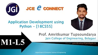 JCE CSE 18CS55 - M1