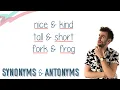 SYNONYMS ANTONYMS English Lesson