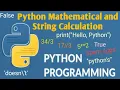 Python Mathematical String Calculations Python Tutorial - Python for Beginners Tek Solutions