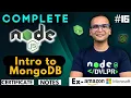 Lecture 16 Introduction to MongoDB NodeJS Complete Course in Hindi Notes Certification