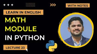 22 Math Module in Python Python Tutorial for Beginners Lecture 22 Amit Thinks