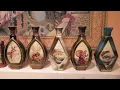 Gallon bottle of seagrams 7 whiskey Jim Beam decanters from 1970 s