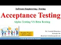 SE 48 Acceptance Testing with Example Alpha VS Beta Testing csittutorialsbyvrushali