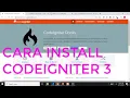 Tutorial codeigniter Cara Install Codeigniter 3