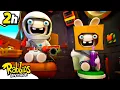 Download Lagu Two Astronauts to the Moon 🧑‍🚀🚀 | RABBIDS INVASION 🐰 | 2H Compilation | Cartoon for kids