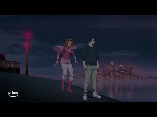 Invincible | S2, E8 | Clip 'Atom Eve cerca di dare una spalla a Mark'