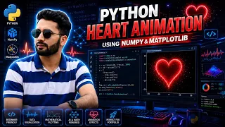 Build a Heart Beat Animation in Python NumPy Matplotlib Portfolio Project By Shahzaib Malik