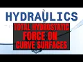 Hydraulics Total Hydrostatic Force on Curve Surfaces